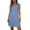 Blue, variant on Women's Midi Dress Casual Boho Womens Dress Easy Wear No Zipper Beach Travel Daily Outings Vacation or Everyday Wear Plus Size Green XXL