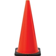 JBC SAFETY PLASTIC JBC Revolution RS RS70025C 3Wide Body Traffic Safety Cone, 28 in H, PVC, PVC, Fluorescent Orange