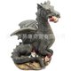 thumbnail image 2 of Estatuilla De Dragón De Jardín, Dragón En Miniatura, Escultura De Dragón De Resina, Dragón Que Come, Adorno De Gnomo Para Interior Y Exterior, Patio, Césped, Jardín Speravity HA015502-00, 2 of 7