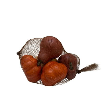 Mini Foam Pumpkins Tabletop Decor, Orange & Purple, 5 Count, Fall by Way To Celebrate