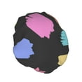 thumbnail image 2 of YFYANG Women's Double Waterproof Shower Cap, Simple Watercolor Art Reusable Hair Cap for All Hair Styles and Head Sizes, 2 of 9