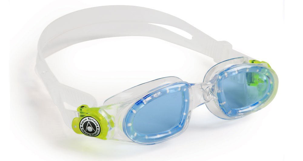 "Aqua Sphere Moby Kid Swim Goggle Clear Blue Lens " 