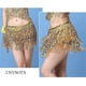 thumbnail image 2 of Falda de lentejuelas metálicas con flecos para mujer, 2 of 5