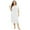 White, variant on EFINNY Women's Plus Size Nightgowns Short Sleeve Lace Panels Sleepwear Round Neck Flutter Sleeve Nightwear Soft Homewear