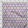 thumbnail image 2 of oneOone Cotton Jersey Purple Fabric Artistic Flower & Shapes Geometric Sewing Craft Projects Fabric Prints By Yard 58 Inch Wide, 2 of 4