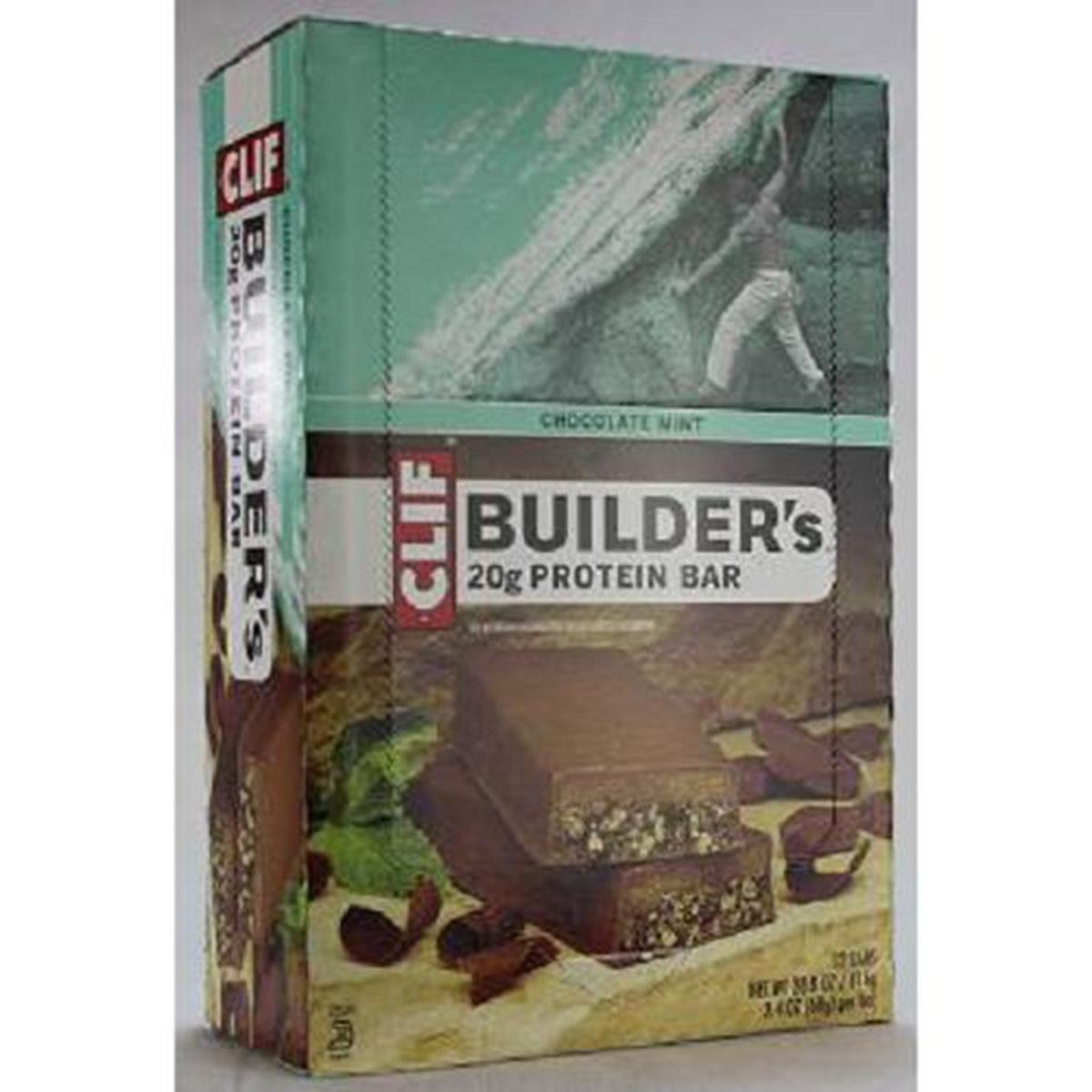 Product Of Clif Builders, Chocolate Mint Protein Bar, Count 12 (2.4 oz