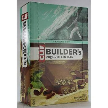 Product Of Clif Builders, Chocolate Mint Protein Bar, Count 12 (2.4 oz) - Nutrition Bar With Protein / Grab Varieties & (Best Clif Bar Flavor)