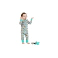 thumbnail image 2 of Sleep On It Infant Boys Long Sleeve Super Soft Snuggle Jersey Zip-Up Coverall Pajama with Matching Blankey Buddy - Little Dino - Gray, Size: 24M, 2 of 3