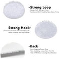 thumbnail image 4 of 400pcs (200 Pair Sets) 15mm Diameter Sticky Back Hook, Self Adhesive Dots Loop Tapes for DIY Crafts Office Classroom (White), 4 of 4
