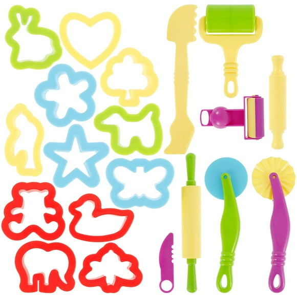 Color Clay Dough Making Tools Rollers Plasticine Cutters Animal Molds Mini Clay Tools Kit