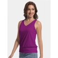 thumbnail image 5 of Women's Summer V Neck Tank Top Basic Sleeveless Casual Fit Shirts, 5 of 6