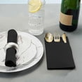 thumbnail image 5 of 50PCS Disposable Dinner Napkins with Built-in Flatware Pocket,Prefolded Cloth Like Paper Napkins for Wedding Party, 5 of 5