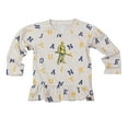 thumbnail image 2 of Girls Infant Wes & Willy Oatmeal West Virginia Mountaineers Ruffle Raglan Long Sleeve T-Shirt & Leggings Set, 2 of 3