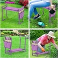 thumbnail image 3 of Multifunctional Kneeler & Gardening Stool Heavy Duty Garden Kneeler Seat and Bench with 2 Tool Pouches & 1 Gloves, 3 of 8