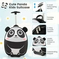 thumbnail image 5 of Costway 2PCS Kids Carry On Luggage Set 16'' Panda Rolling Suitcase with 12'' Backpack Travel White, 5 of 8
