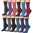 thumbnail image 3 of Tipi Toe Womens 12 Pairs Unique Colorful Patterned Novelty Socks For Women, 3 of 5