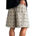 thumbnail image 5 of MYAOYI Mens Shorts Daily Wear Shorts Graphic Print Elastic Waist Drawstring Loose Fit Summer Casual Fashion Shorts with Pockets, 5 of 8