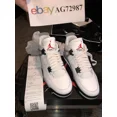 thumbnail image 1 of Ni - ke Ni - ke Air Jordan Retro 4 White Cement Size 11 M DS Receipt FV5029 100 SHIPS TODAY, 1 of 5