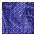 thumbnail image 4 of Soimoi Blue Poly Georgette Fabric Cherries Fruits Printed Fabric 1 Yard 42 Inch Wide, 4 of 5