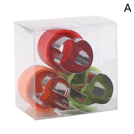 

3Pcs Stainless Steel Vegetable Cutters Set DIY Cookie Cutter Molds for Kids