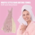 thumbnail image 3 of Unique Bargains Teenager Hair Drying Towel Dry Cap Towel Cap Quick Drying Lightweight Strong Absorbent Pink, 3 of 8