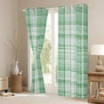 thumbnail image 3 of Manfei Geometric Plaid Blackout Curtains Set of 2 (52x84 Each) for Teens Female Men,Retro Grid Window Curtains,Vintage Buffalo Curtains and Drapes,Ultra Soft Home Decor, 3 of 6