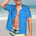 thumbnail image 5 of Picia Colorful Snake Gentle Cotton Regular Fit Short Sleeve Casual Hawaiian Shirt for Men-X-Large, 5 of 9
