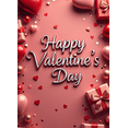 thumbnail image 4 of Valentine's Day Banner Heart Balloons Pink Roses Gift Box Backdrop Party Supplies Photography Props Romantic Decorations Festive Décor Background, 4 of 4