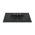 thumbnail image 2 of 36 inch Ceramic Vanity Sink Top in Matte Black with 3 Holes, 2 of 8