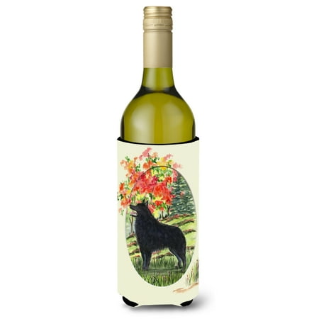 

Caroline s Treasures SS8058LITERK Schipperke Wine Bottle Hugger Wine Bottle multicolor