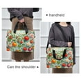 thumbnail image 6 of FORMRS 16" Laptop Bag Carrying Sleeve Case with Handle Travel Shoulder Briefcase, Green Floral Tomatoes, 6 of 8