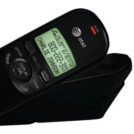 Corded Caller Id Telephone - AT&T TR1909 Trimline Corded Phone with Caller ID, Black