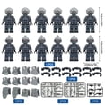 thumbnail image 6 of 12pcs SWAT + Humvee Set Military Counter-Terrorism Mini Figures Building Blocks Toy Model, 6 of 7