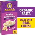 thumbnail image 3 of (4 pack) Annie's Shells and White Cheddar, Made with Organic Pasta and Real Cheese, 6 oz, 3 of 14