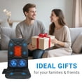thumbnail image 3 of Back Massager with Heat and Cool, Chair Massage Cushion with 6 Vibrating Motors  and 2 Fans for All Season, 3 of 11