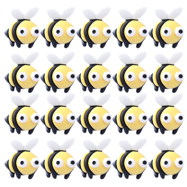 50 piezas de simulación de abeja, accesorios de bricolaje, material hecho a mano, accesorios de tocado hechos a mano para niños