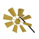 thumbnail image 3 of Molino de viento Jardín Hierro Giratorio Viento Spinner Veleta al aire libre Decoración de jardín, Amarillo Eigraketly HA005448-01, 3 of 6