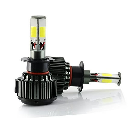 H7 120W 12000LM CREE LED Headlight High/Low Beam Fog DRL Conversion Kit Light Bulbs 6000K White 