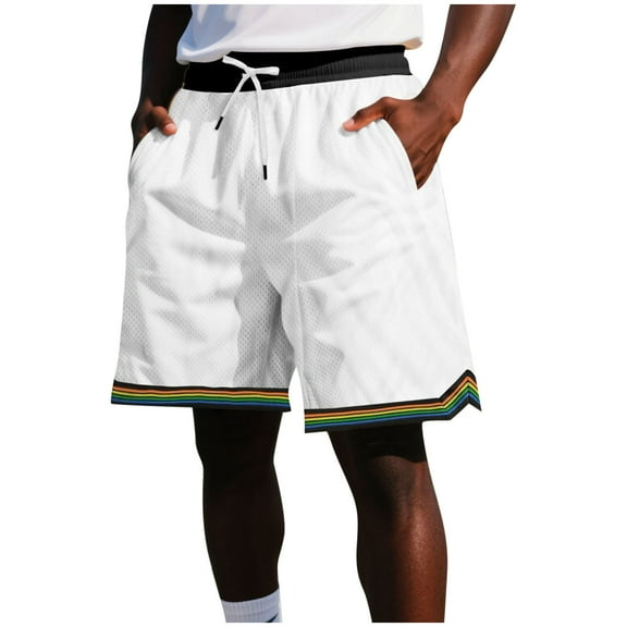 ZVNAΖH Mens Basketball Shorts Mesh Breathable Athletic Gym Workout Sport Shorts Quick Dry Lightweight
