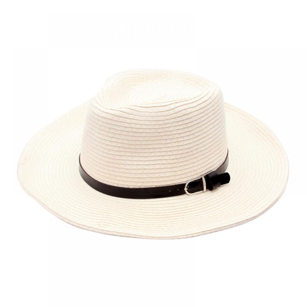 Men Wide Brim Straw Foldable Roll up 