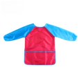 thumbnail image 4 of Ropa de pintura para niños, delantal de pintura para jardín de infantes, mono de comer de manga larga doble, babero, 4 of 5