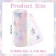 thumbnail image 2 of Cinta de malla transparente con copos de nieve rosa de 6 pulgadas, ancha, para fiestas, invierno, nieve, purpurina, degradado, pastel, brillante, rollos de tela de tul a granel, 2 of 9