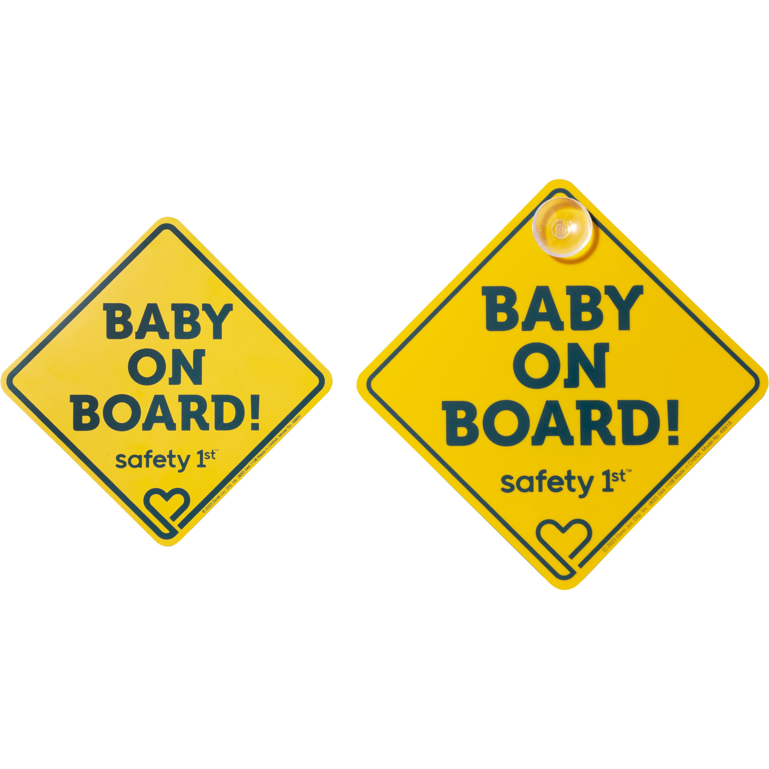 Safety 1st Baby on Board Automotive Sign and Magnet, Yellow