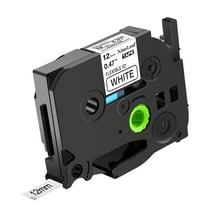 NineLeaf 1 Pack Compatible for Brother P-Touch TZe TZ Label Tape TZe-FX231 TZ-FX231 Black on White 12mm 0.47'' Flexible ID Tape