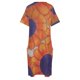thumbnail image 5 of Vestido holgado con bolsillos y flores naranjas y moradas trajes de playa para mujer vestidos de verano para uso diario, 5 of 7