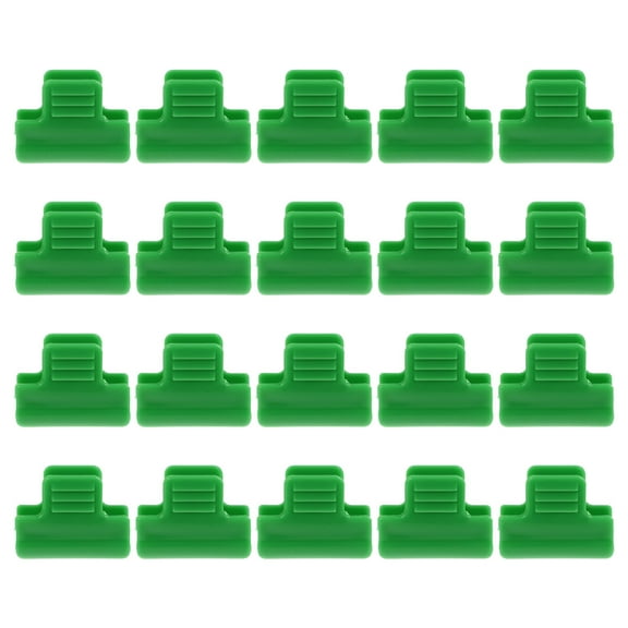 Supvox 40Pcs Greenhouse Film Clamps Sturdy Plastic Film Buckle Clips for Garden Row Cover and Tunnel Hoops