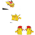 thumbnail image 1 of 3 Pack for Pokemon Pikachu Peel and Stick Wall Decals, Yellow, 1 of 4