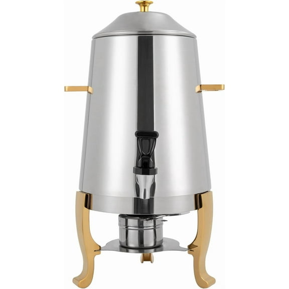 3.5 Gallon Hot Beverage Dispenser, Stainless Steel Coffee Urn Chafer, Hot Drinks Dispenser for Milk Coffee Tea Water Juice - Parties Event Buffet Catering