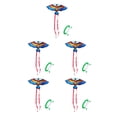 thumbnail image 3 of fastboy Unisex Children Cartoon Animal Kite Polyester Flying Kites with Handle Interactive Game Toys Presents Entertainment Blue 5Set, 3 of 6