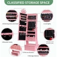 thumbnail image 2 of Bingirl Jewelry Cabinet Featuring a Full-Length Mirror, 2 of 6